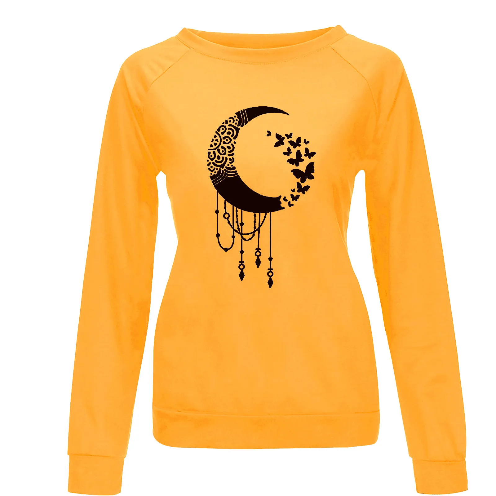 Women's Hoodies Funny Sweatshirt Girl Fitness Winter Casual Long Sleeve Tops Ladies Print Pattern Winter Fashion O-neck 2021