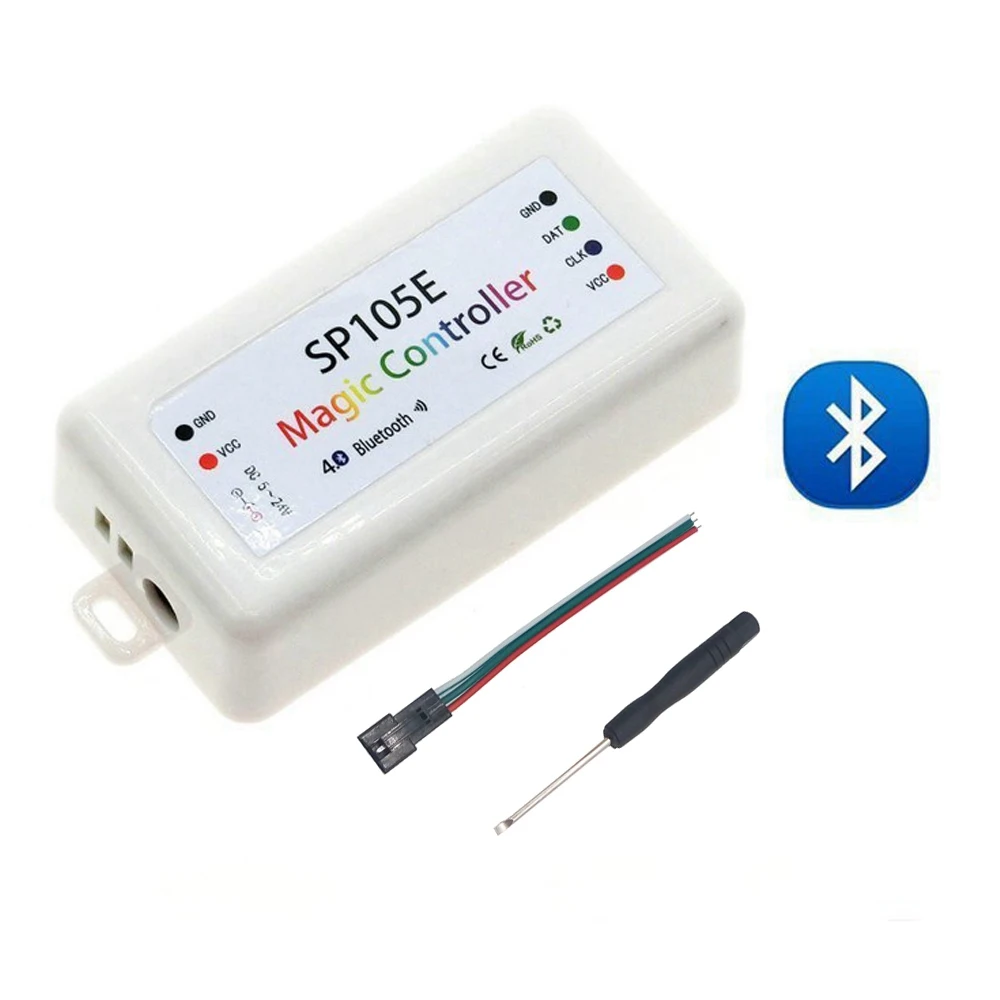 Bluetooth музыка Wifi RGB Светодиодные полосы контроллер для WS2812B WS2811 SK6812 UCS1903 LPD6803 WS2801 Светодиодные полосы светильник DC5-24V