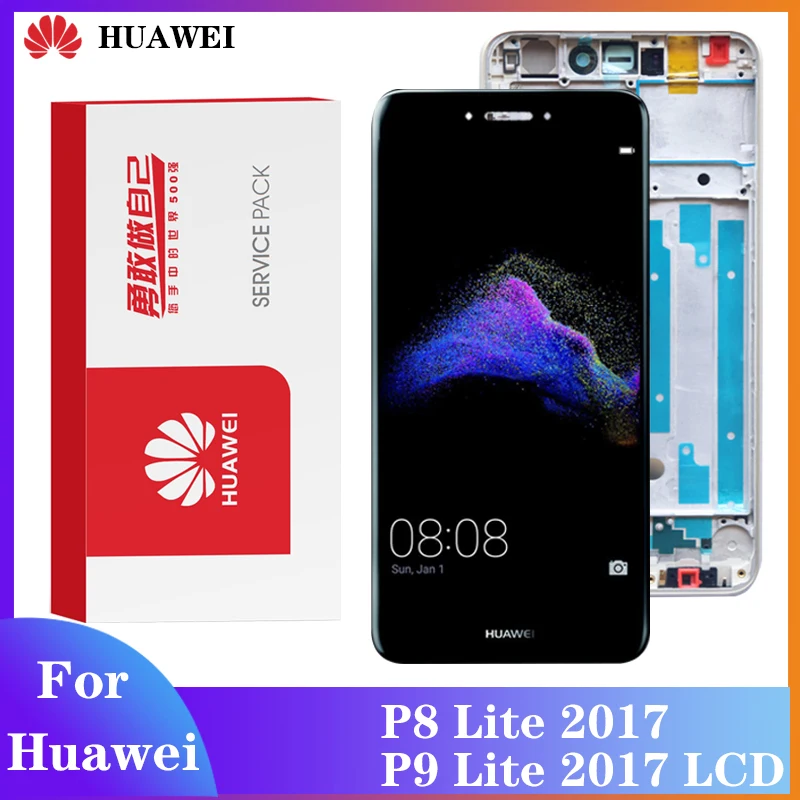 Оригинальный экран для Huawei P8 Lite 2017 ЖК дисплей дигитайзер сборка сенсорный