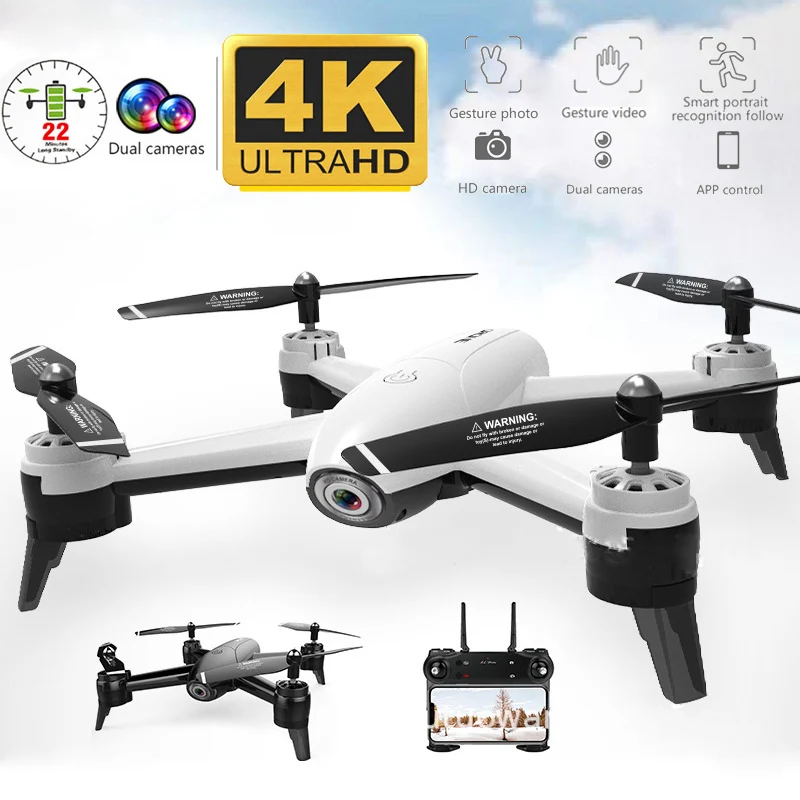 Дрон Радиоуправляемый SG106 с Wi Fi и двойной камерой 4K 1080P 720P HD|Радиоуправляемые