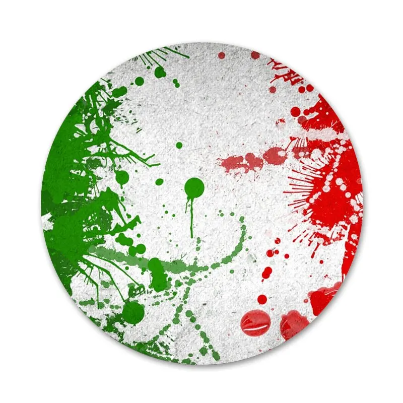 Значки 58 мм с итальянским флагом Ирландии значки металлические для украшения