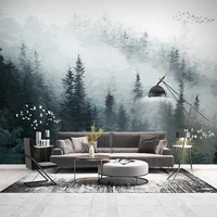 custom photo wallpaper chinese style clouds pine forest flying bird oil painting mural living room tv sofa home decor wall paper