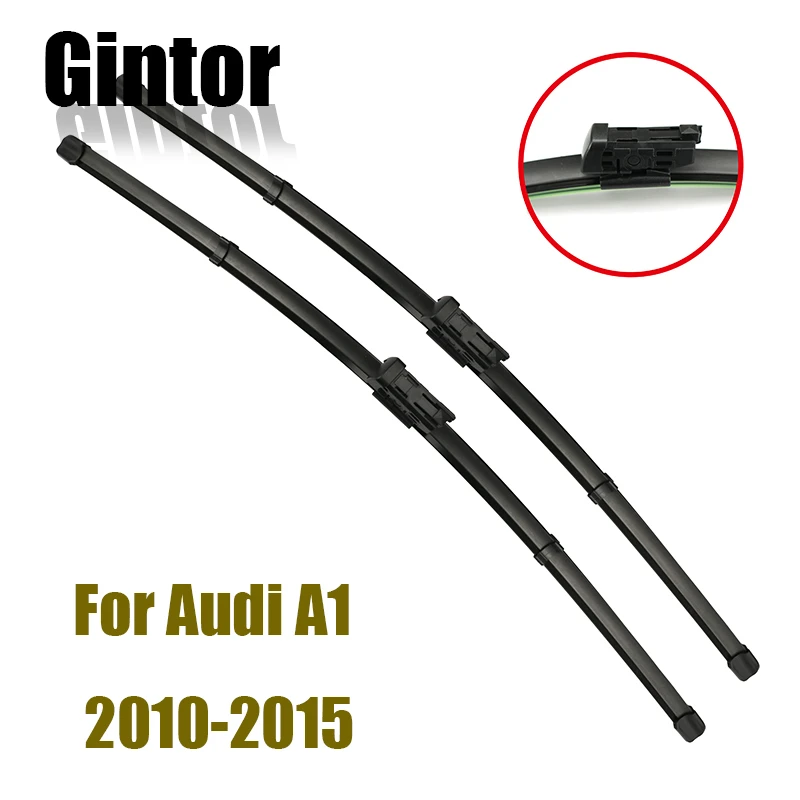 

Gintor For AUDI A1 24"+16" 2010 2011 2012 2013 2014 2015 Car Windscreen Wipers Blades Fit Push Button Arms Auto Accessories