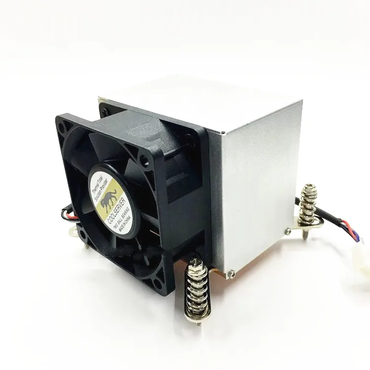 Copper bottom Server 2U side blown radiator fan 1155 1150 1366 2011 775 Interface double ball Square |