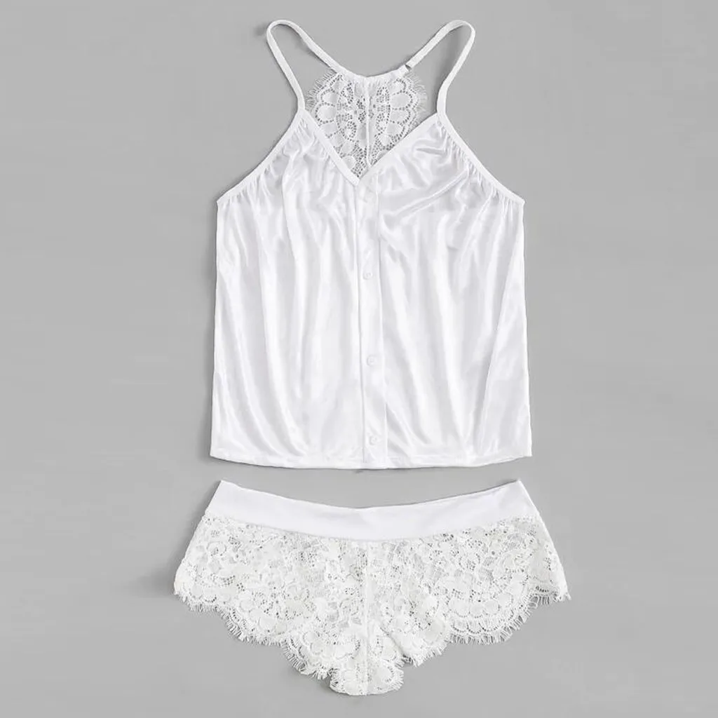 2020 Новое поступление сексуальный комплект для сна женское кружевное белье в