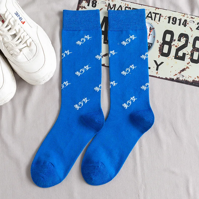 Красивые женские носки с китайским принтом для девочек сезон осень зима