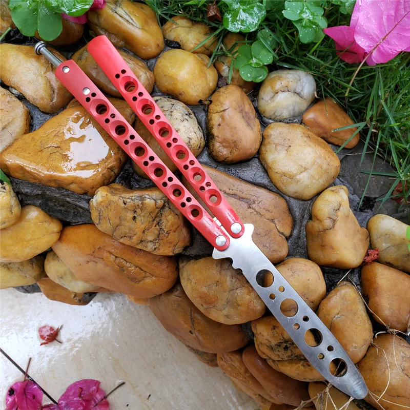 Поворотный нож-бабочка новая ось втулка BM40 красная краска не острый лезвие для