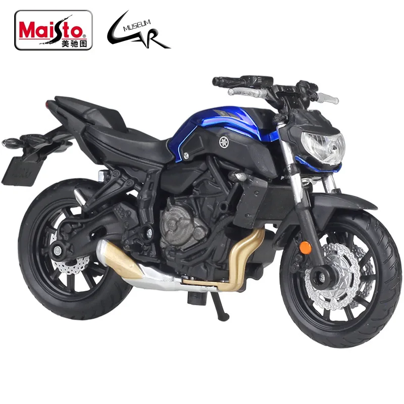 

Maisto 1:18 2018 YAMAHA MT-07 металлическая литой Масштаб Модель мотоцикла комплект дисплей коллекции Подарочная игрушка