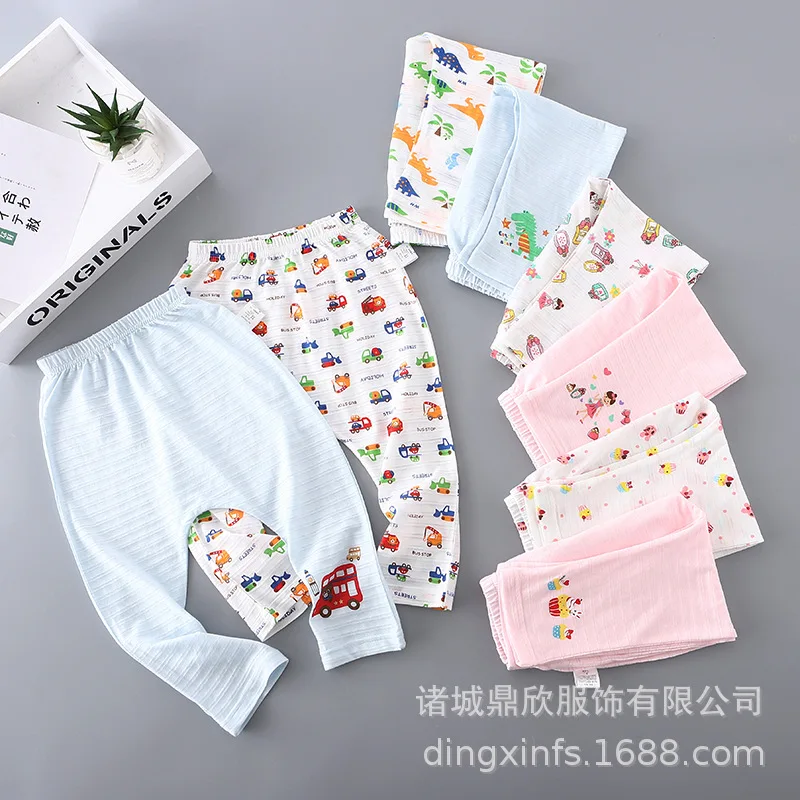 

2020 детские штаны 2 шт./лот для мальчиков и девочек, штаны для детей на весну и детские пижамы 100 хлопок летние штаны-шаровары для девочек; Детс...