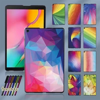 watercolor pattern tablet case for samsung galaxy tab a 8 0 2019 t290 t295 slim new back shell cover free stylus