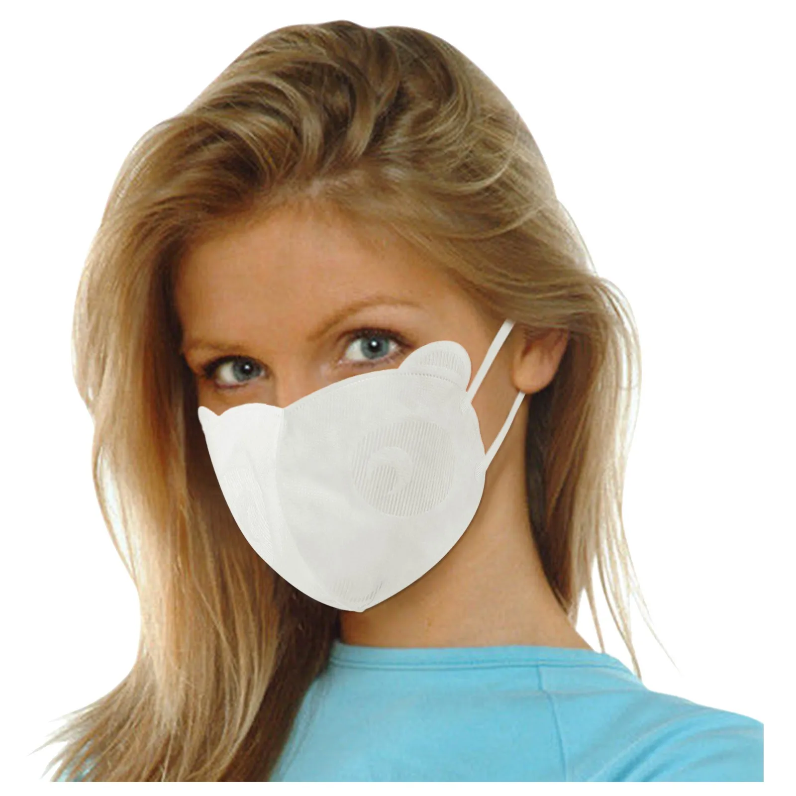 

10 PCS Cartoon Panda Adult Mouth Cover Disposable Protective Fabric Face Cover 3 Layer Breathable Non Woven Solid Color Facemask