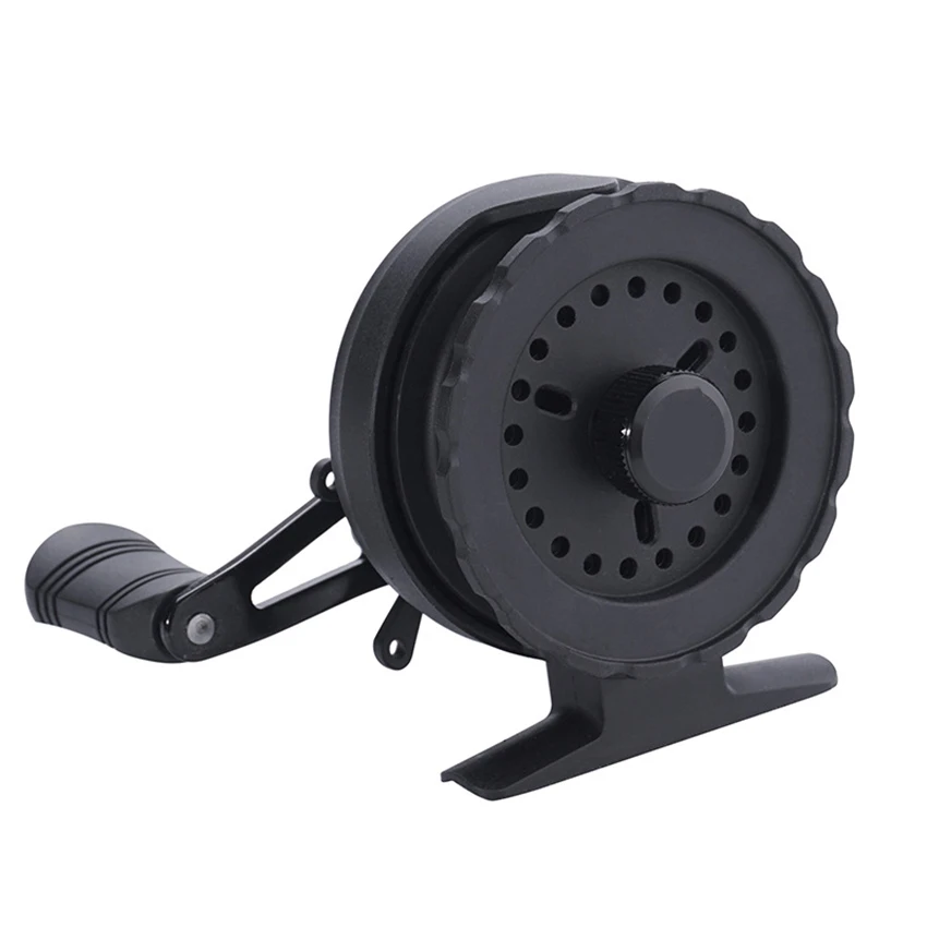 

Inline Ice Fishing Reel Right/Left Handed Fishing Rafts Wheel Ice Reels, 2.6:1 Spinning Fishing Reel, 6+1 Sealed Ball Bearings