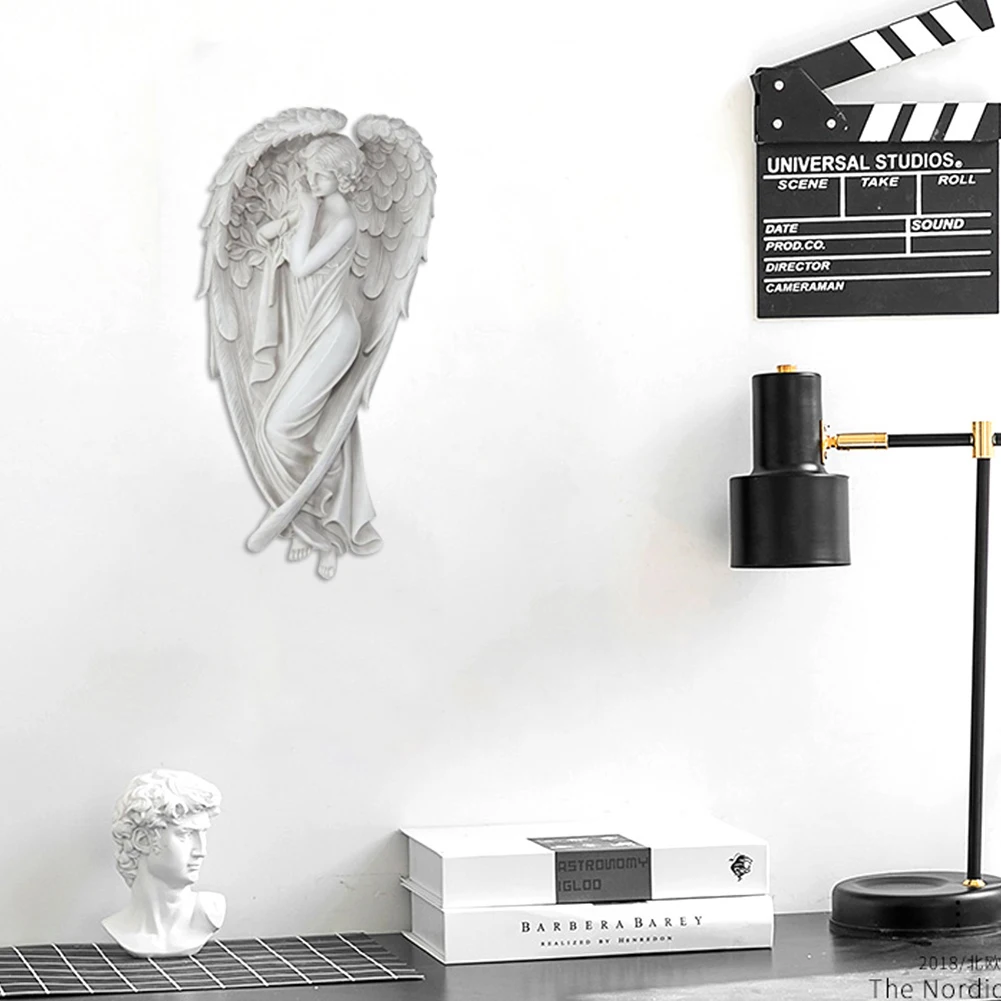 

Angel Salvation Garden Statue Gift Outdoor Decoration Courtyard Home Accessories Sculpture Resin Ornaments for Home Office