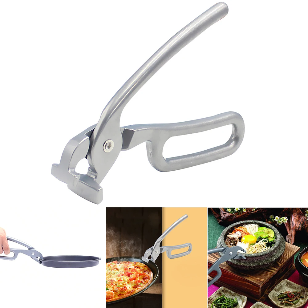 

7.8" Aluminum Tongs For Hot Potor Pulling Hot Oven Pizza Pan Dish Tray