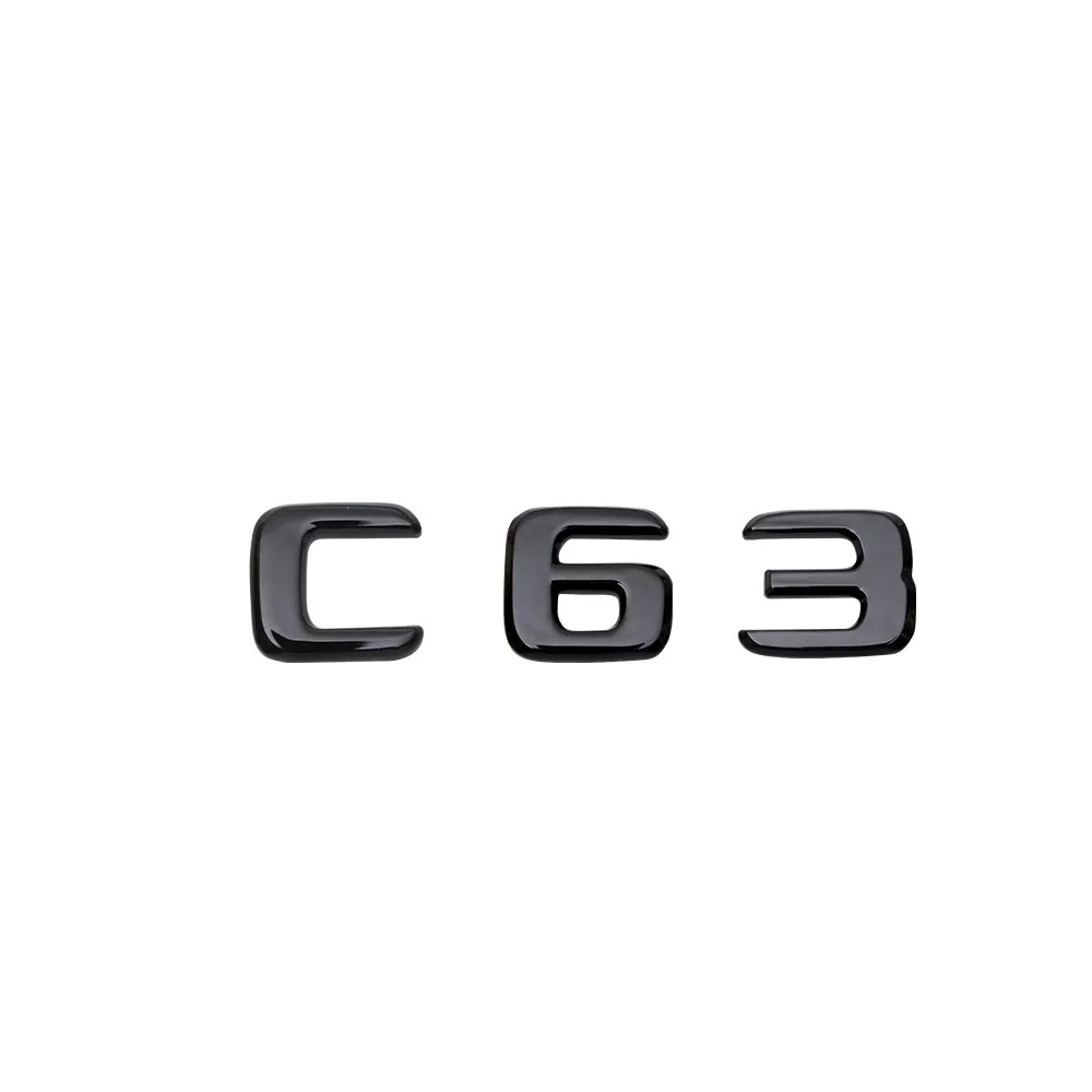 

Наклейка на заднюю крышку автомобиля C63 C 63 матовая черная