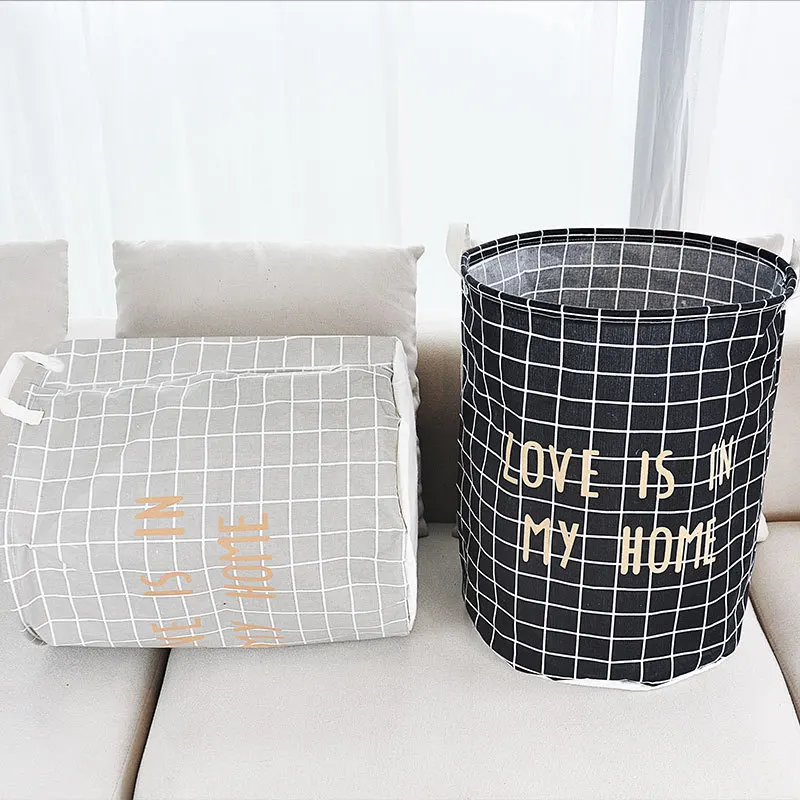 

Home Storage Basket Organizer Laundry Hamper Collapsible Large Clothes Basket with Easy Carry Extended Handles for Clothes Toys