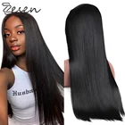 13*4 длинные волнистые прямые бесклеевые синтетические T-образные передние парики из термостойкого волокна естественного цвета парики для ежедневного ношения