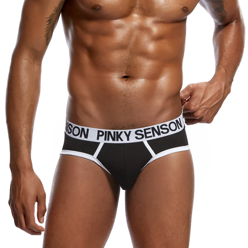 Мужские трусы брифы с U образным выпуклым мешочком для пениса| |