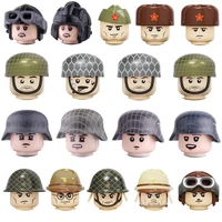 ww2 army soldiers figures weapon building blocks army soldiers figures helmet weapons parts accessories bricks toy for children