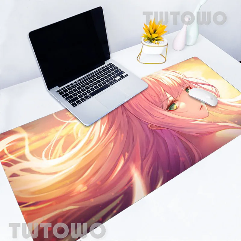 

Mouse Pad Gamer Custom Desk Mats keyboard pad Mouse Mat Darling in the Franxx Girl Anime Natural Rubber Office Carpet Mice Pad
