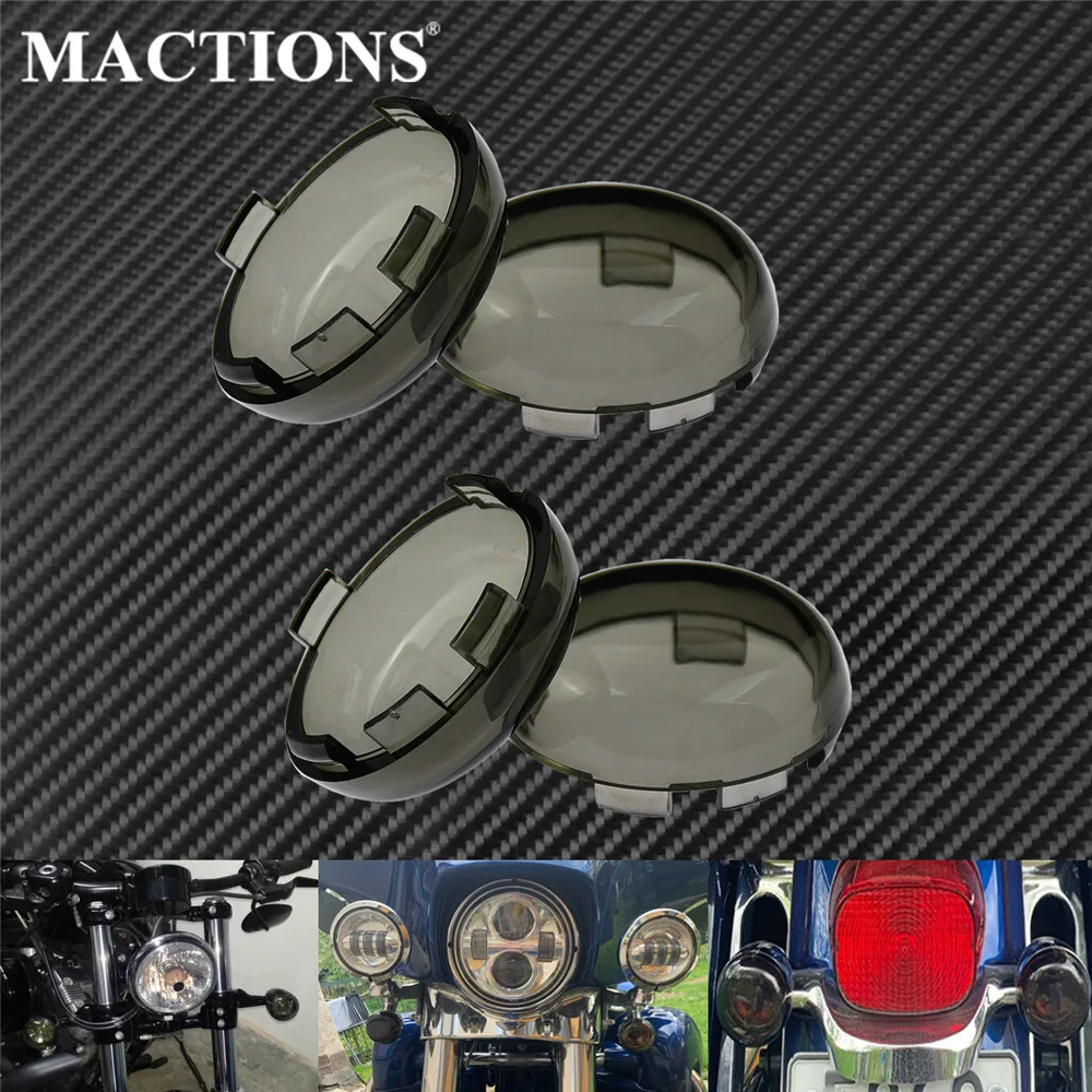 Мотоцикл 4 шт. указатель поворота светильник лампа дымовая крышка объектива для
