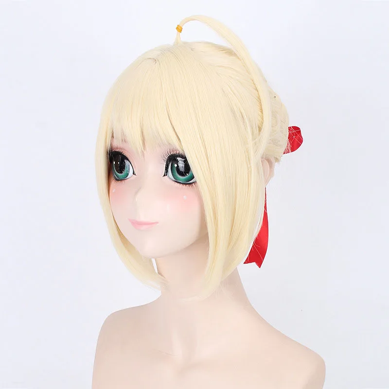 Аниме Fate Stay Night Косплей Костюм Saber Altria Pendragon косплей парик для девочек