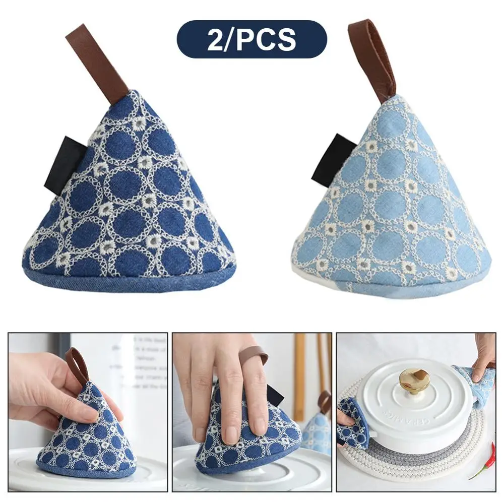 

1 pair Insulated Heat Hot Plate Clip Microwave Oven Gloves Thicken Anti-scald Kitchen Organizer Silicone Pot Clips for Cooking