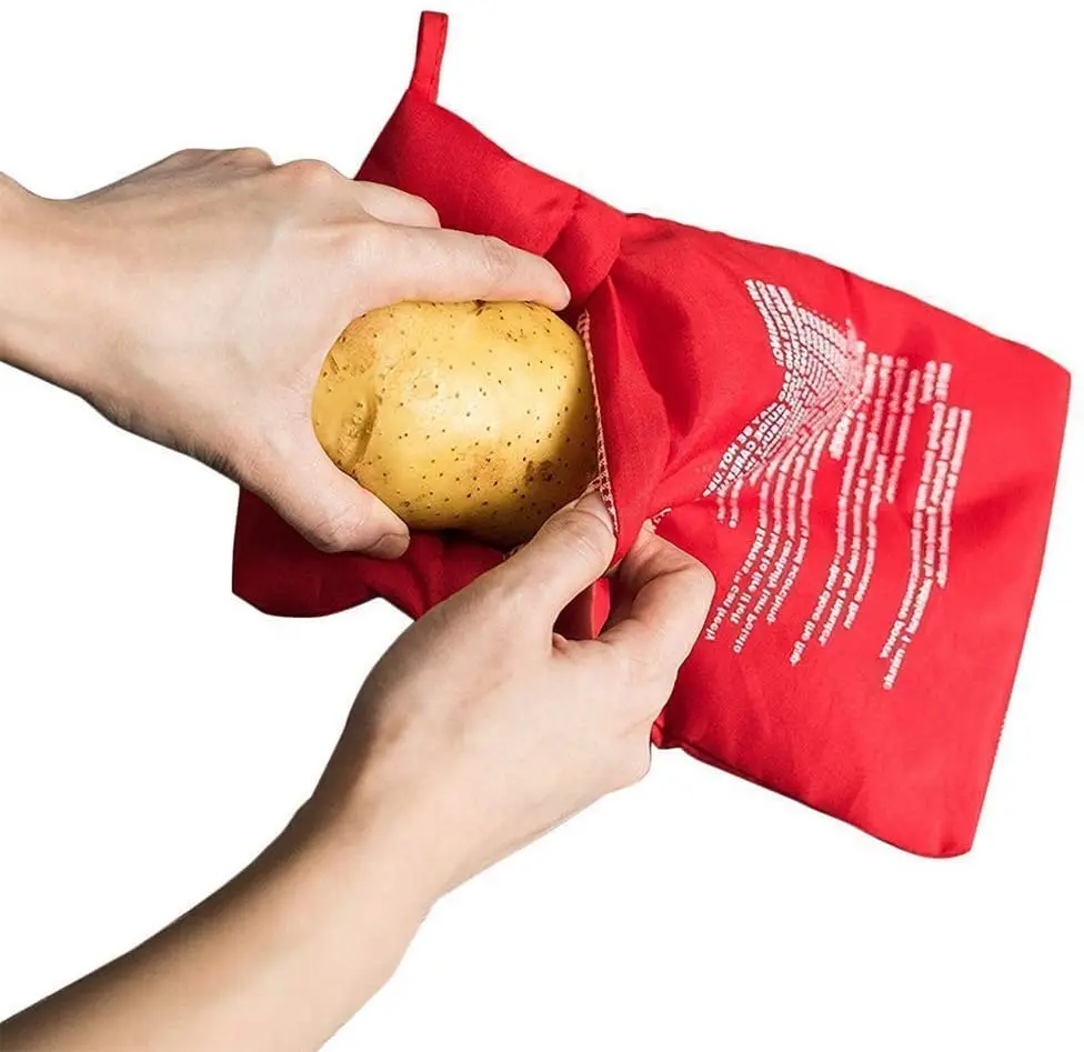 Washable Cooker Bag Microwave Baking Potatoes Bag Rice Pocket Cooking Tools Easy To Cook Kitchen Gadgets Baking Tool