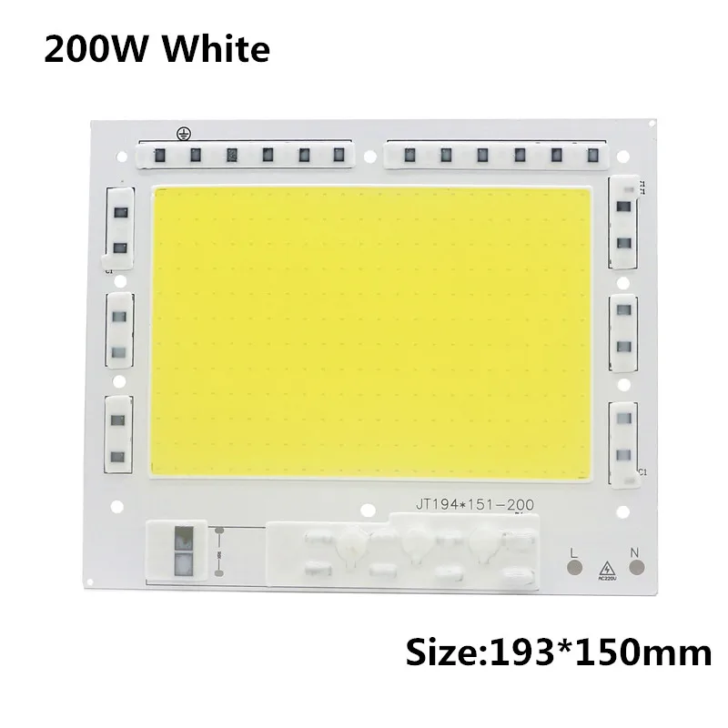 Светодиодная сob лампа с чипами уличный прожектор сделай сам для сада холодного