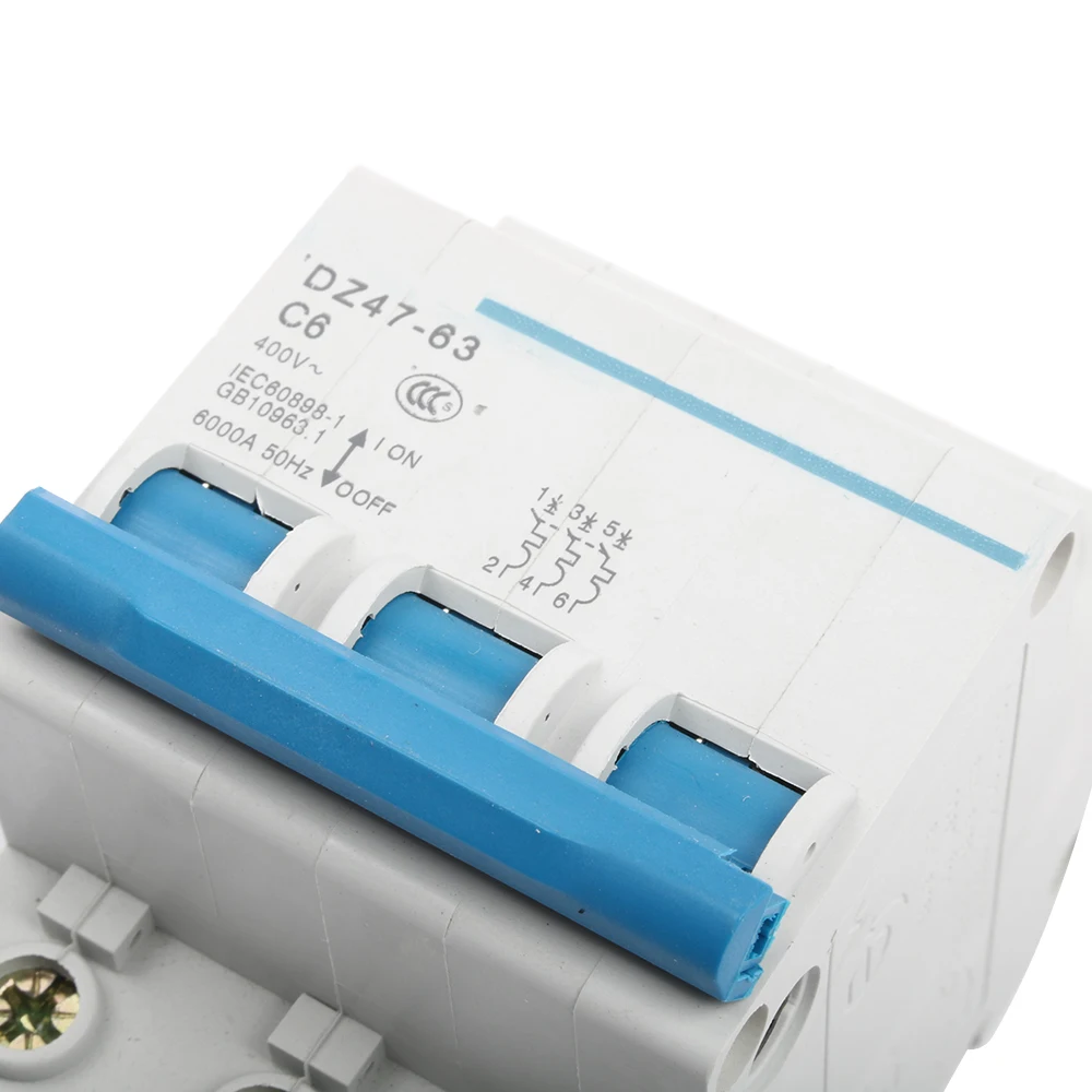 DZ47-63 6A 10A 16A 20A 25A 3P AC 230 В или 400 В 32A 40A 50A 63A мини-выключатель MCB переключатель выключателя