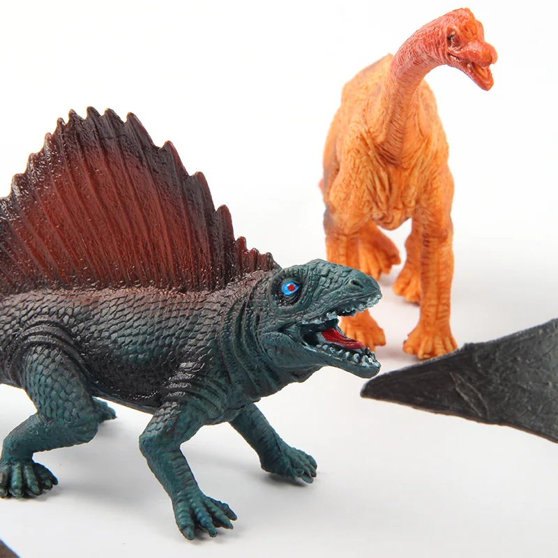 Детская модель динозавра из твердого пластика с изображением животных