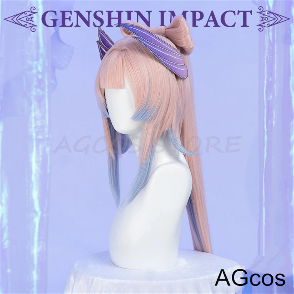 

Предпродажа AGCOS! Парик для косплея игры Genshin Impact Sangonomiya Kokomi