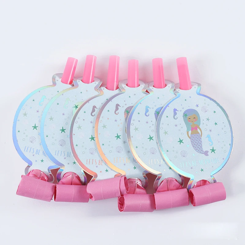 Blowing dragon 6pcs Новинка; Лидер продаж; Серебряные Платье русалки, принцессы Детский день рождения Тема Бумажный Стаканчик папиросной бумаги полотенце вечерние поставки Русалка Вечерние - Цвет: Blowing dragon 6pcs