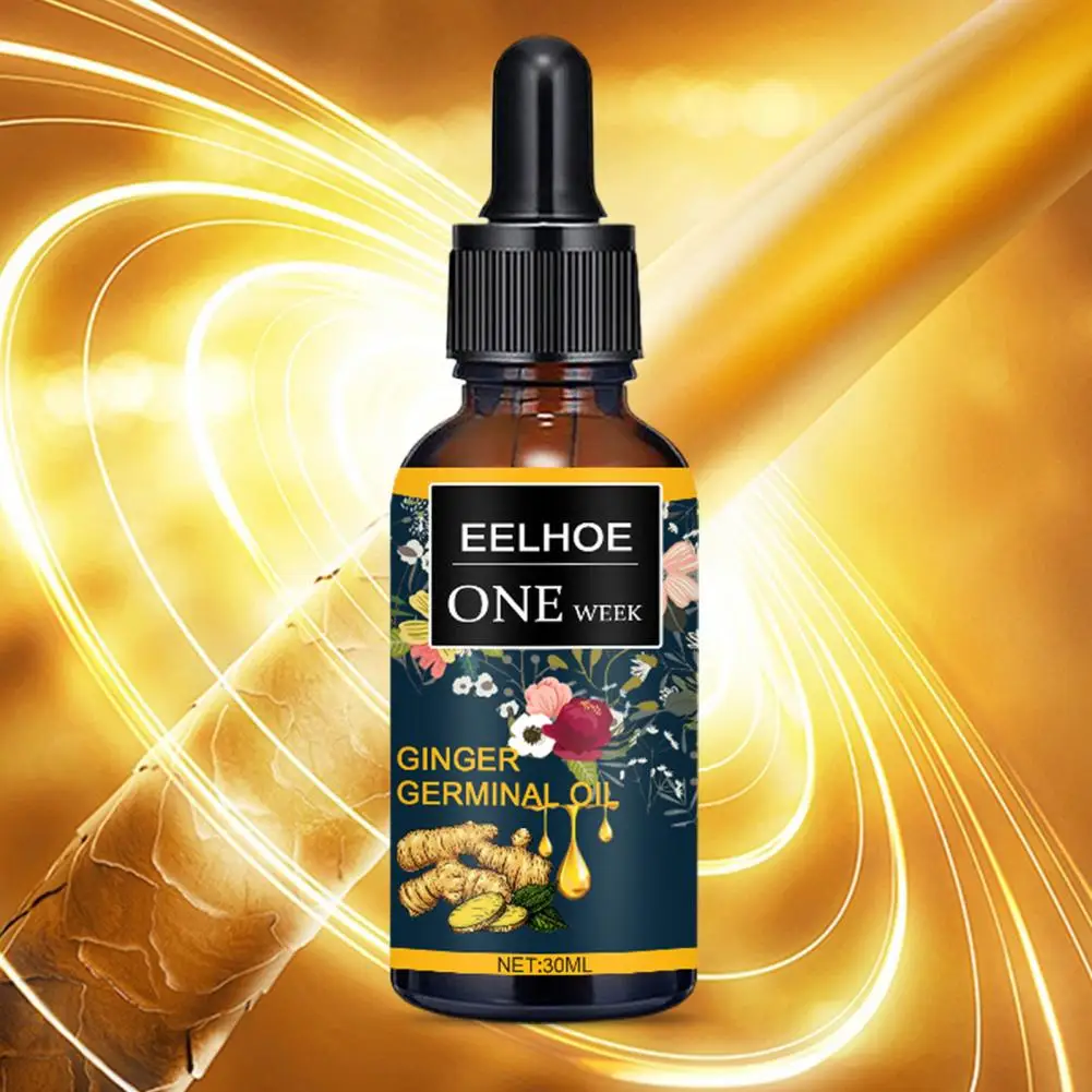 Имбирное прорастальное масло полезная Сыворотка для роста волос без повреждений