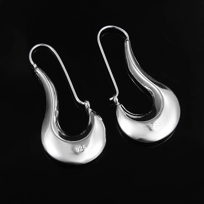 Женские серьги из серебра 925 пробы с длинным крючком | Украшения и аксессуары