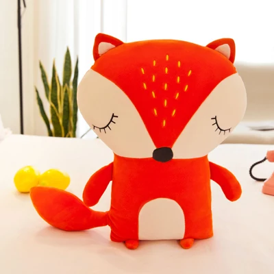 Fox Милая плюшевая игрушка с медведем из мультфильма мягкая игрушка-лиса мягкая плюшевая подушка детская игрушка подарок для девочек - Цвет: Fox