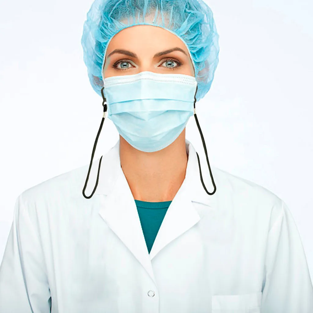 Регулируемая Веревка на шею для защиты шеи веревка чехол маска лица шнурок