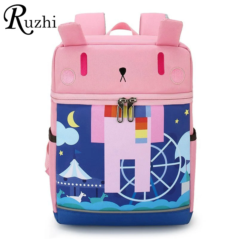 

3D Cartoon Pre School Bags Protect Spine Kid Backpack Kindergarten Kids Bookbags Toddler Kids Backpack Children School Backpacks