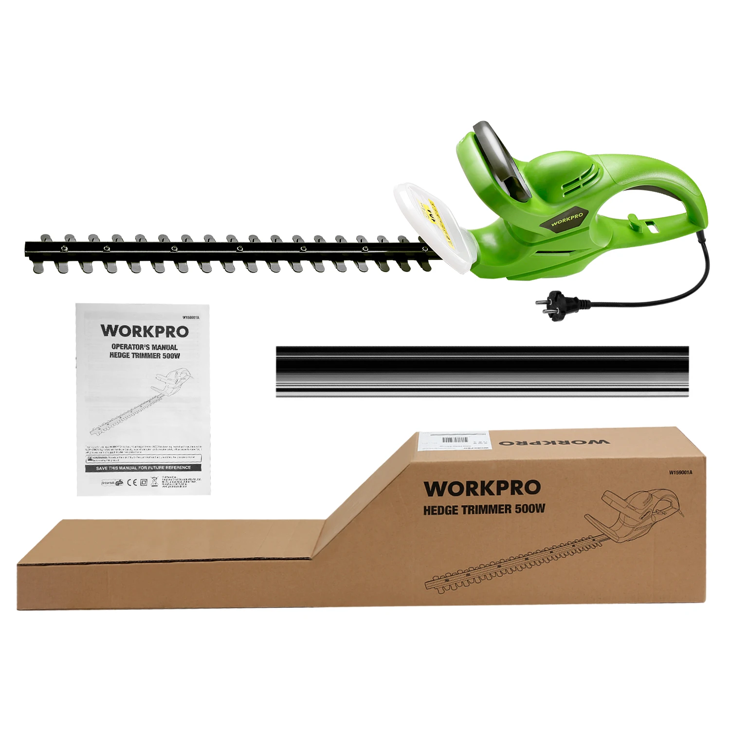WORKPRO 500 Вт хедж триммер мощность сдвига электрический прополки сдвига бытовой секатор косилка