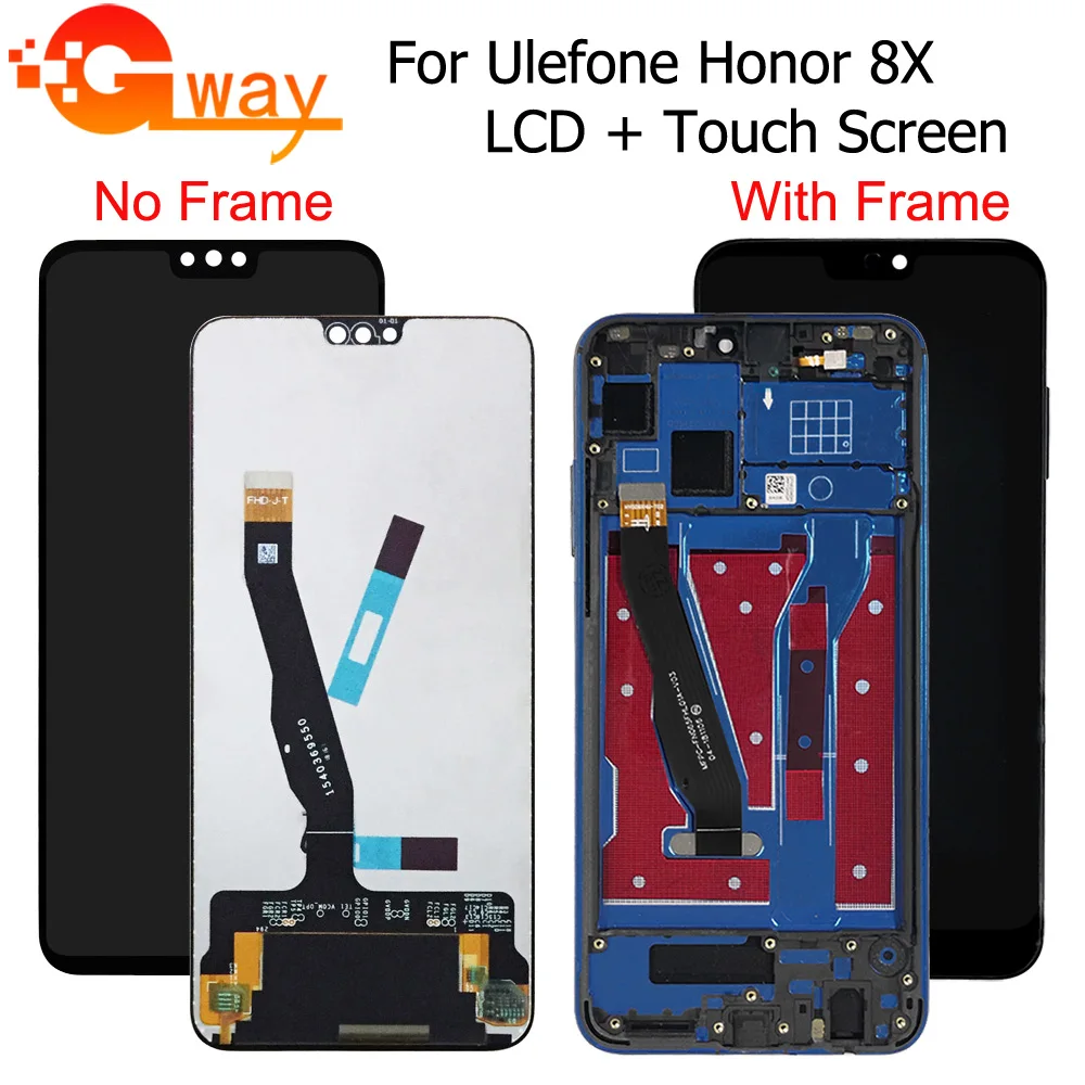 ЖК дисплей и тачскрин в сборе для Huawei Honor 8X Max сменный экран HUAWEI с рамкой JSN L21 L42