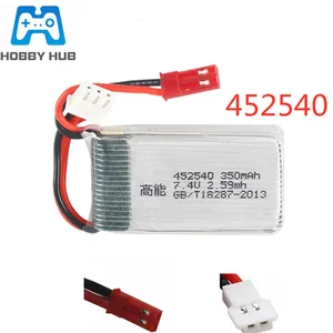 2s 7,4 v 350mAh 25C Lipo батарея для MJX X401H X402 JXD 515 515W 515V RC Quadrocopter аккумуляторная батарея 7,4 v 452540