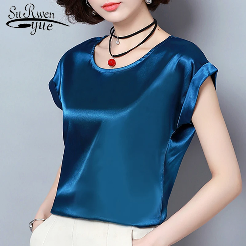 

Blusas Mujer De Moda 2021 Summer Short Sleeve Women Blouse Plus Size Ladies Tops Fashion Blouses Chiffon Women Shirt 0701