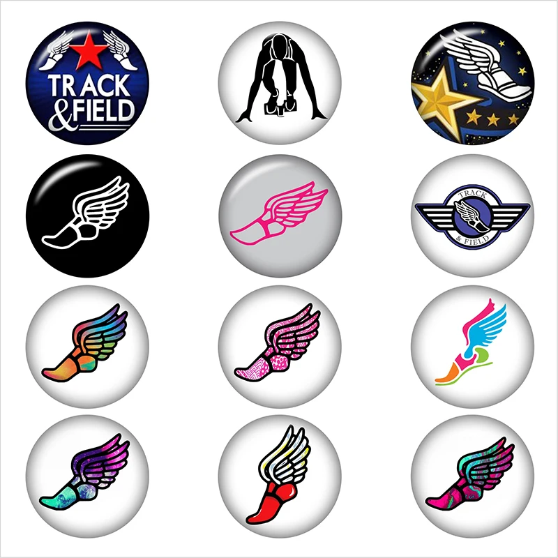 Спортивный круглый кабошон для фотосъемки демонстрация плоской задней