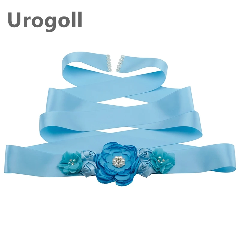 Благородный пояс жемчужные стразы Свадебные ремни пояса из бисера цветы сатин