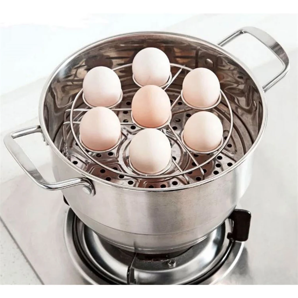 

Stainless Steel Steamed Egg Rack Pressure Cooker Stand Basket Egg Shelf