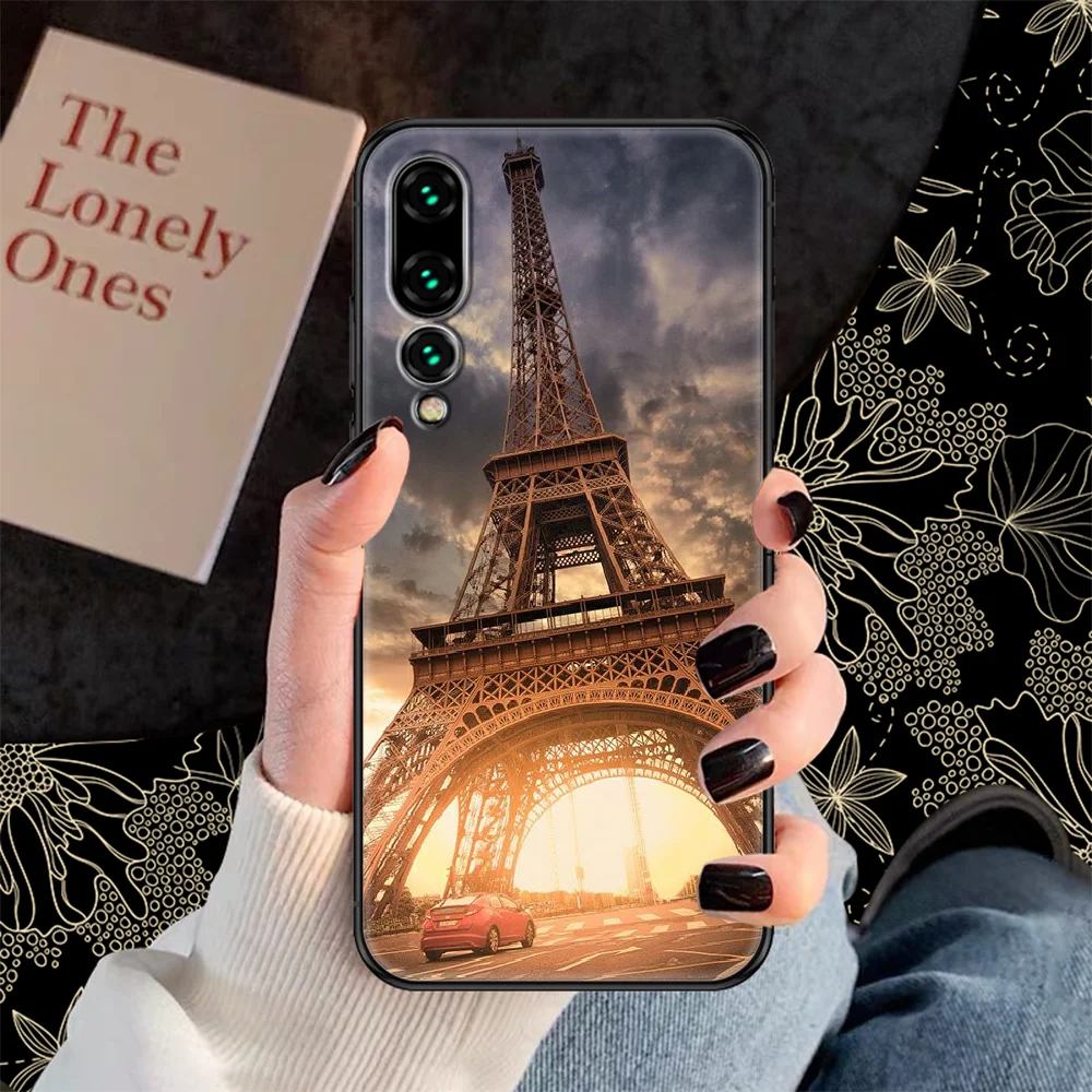 Чехол для телефона с Эйфелевой башней Парижа Huawei P Mate P10 P20 P30 P40 10 20 Smart Z Pro Lite 2019