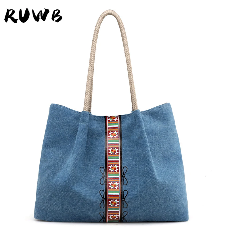 

RUWB роскошные женские сумки, дизайнерские холщовые сумки, дамская сумка с принтом, большая вместительность, хозяйственная сумка с верхней ру...