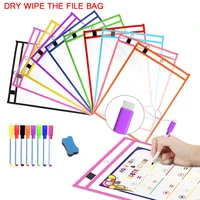 transparent dry erase pockets whiteboard markers file write dry wipe board for teaching supplies wipe drawing dry erase board