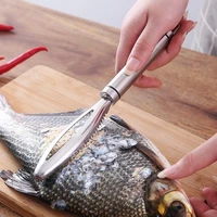 fish skin brush scraping fishing scale brush graters fast remove fish knife cleaning peeler scaler scraper kitchen gadgets