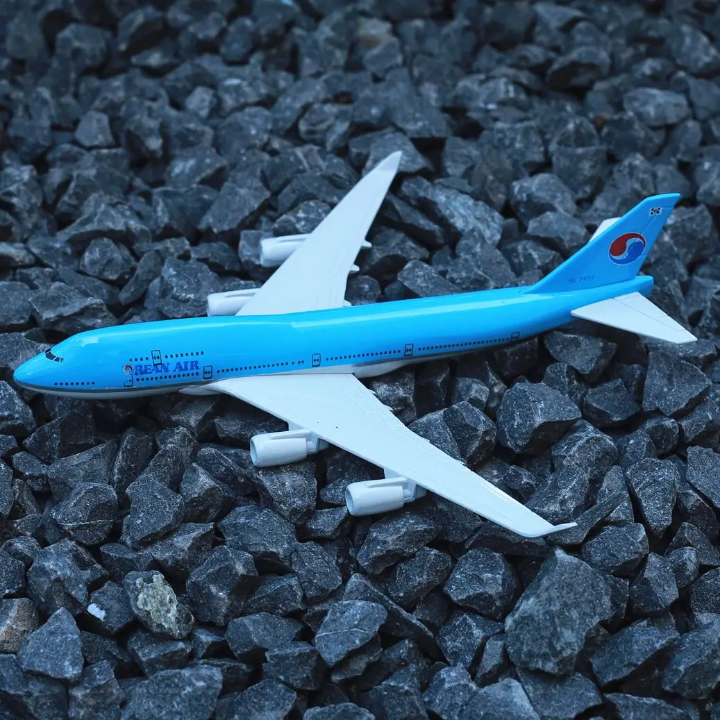 

Korean Airlines B747 Airplane Diecast Aircraft Model 6" Metal Aeroplane Home Office Decor Mini Moto Toys for Children